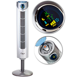 Ozeri Ultra Wind Adjustable Oscillating Tower Fan